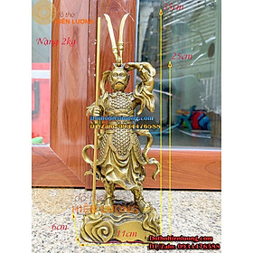 Mua Tượng Tôn Ngộ Không - Tề Thiên Đại Thánh Đứng Mây Cầm Gậy Như Ý Bằng Đồng