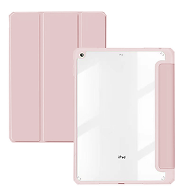 Bao da dành cho iPad Mini 6 Clear Folio hiệu Mutural lưng trong chống sốc - hàng nhập khẩu - Màu hồng