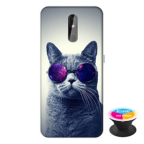 Ốp lưng điện thoại Nokia 3.2 hình Mèo Con Đeo Kính Mẫu 2 tặng kèm giá đỡ điện thoại iCase xinh xắn - Hàng chính hãng