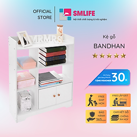 Giá đỡ sách gỗ công nghiệp cho gia đình SMLIFE Bandhan