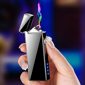 Mua Bật Lửa Điện Tia Plasmas JL338 Bóng Trơn Dài Fullbox - Sạc Điện
