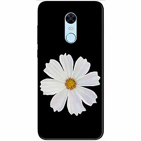 Ốp lưng dành cho Xiaomi Redmi Note 5 ( Redmi 5 Plus ) mẫu Cúc Trắng Đen