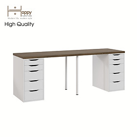 Mua  Happy Home Furniture  LIDA  Bàn làm việc - 2 bên ngăn tủ- 2 chân sắt  BAN_026  BAN_027