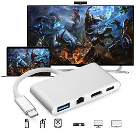 Mua Cáp Chuyển Đổi USB Type C Sang HDMI  Hub USB Và Cổng Lan