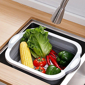 Mua Thớt nhựa kèm chậu rửa gấp gọn đa năng vô cùng tiện lợi