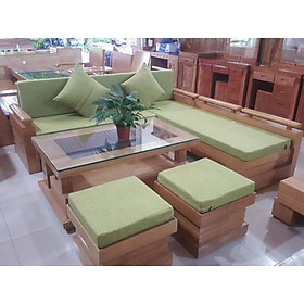 Mua Bộ bàn ghế phòng khách gỗ sồi có đệm