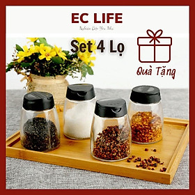 Mua Lọ Đựng Gia Vị  Hũ Đựng Gia Vị Bằng Thủy Tinh Nắp Bật Hai Đầu Chiết Meto Màu Đen Dung Tích 150ml 0103-D