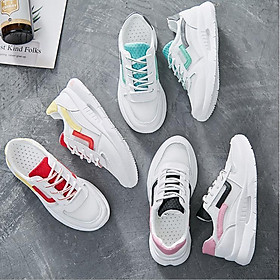 Giày sneaker nữ siêu nhẹ 02, chất liệu vải dù kết hợp da siêu bền đep