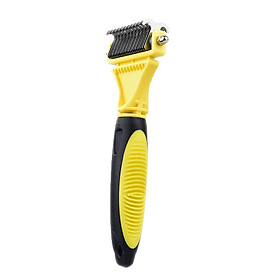 Pet Fur Knot Dog Grooming Shedding Tool Cat Hair Removal Comb Brush Double sided