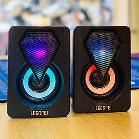 Mua Loa vi tính để bàn SUPER BASS cực đã  có LED  dòng loa cao cấp cho laptop  pc  điện thoại MÀU ĐEN - Hàng Nhập Khẩu