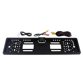 EU Car License Plate Frame Rear View Reverse Backup Parking Night Vision Camera 170 Degrees View Field