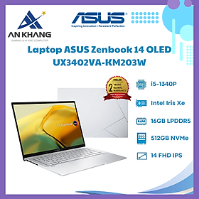 Mua Laptop Asus Zenbook 14 OLED UX3402VA-KM203W (Intel Core I5-1340P | 16GB | 512GB | Intel Iris Xe | 14 inch OLED WQXGA+ | Win 11 | Bạc) - Hàng Chính Hãng - Bảo Hành 24 Tháng