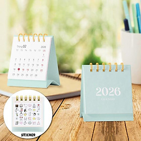 Lịch Bàn Teen Mini 2026 - Size XS - Linh Lan - Mẫu 5