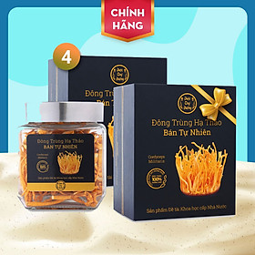 Đông trùng hạ thảo bán tự nhiên Dược Quý Đường hộp 20g - Hỗ trợ bổ phế, ích can thận, bồi bổ cơ thể