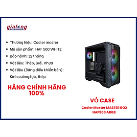 Mua Vỏ case Cooler Master MASTER BOX HAF500 ARGB - Hàng chính hãng