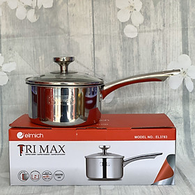 Mua QUÁNH INOX ELMICH 2 LỚP CHỐNG DÍNH ĐÁY LIỀN TRI-MAX EL-3783 SIZE 14CM - Hàng Chính Hãng