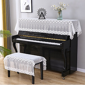 Khăn phủ đàn piano cơ đàn piano điện tử 88 phím phong cách Châu Âu cổ điển sang trọng chống bụi chống xước