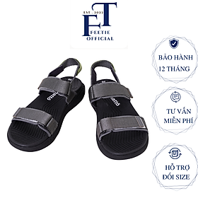 Dép Sandal Nam Nữ Shatto Quai Ngang/ Quai Chéo Xám Mang Đi Học cao 4cm Đế Bằng