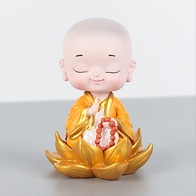 Mua Tượng chú tiểu lò xo ngồi đài sen