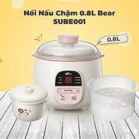Nồi nấu chậm 0.8L SUBE001.01 - Có lồng hấp (Hàng chính hãng)