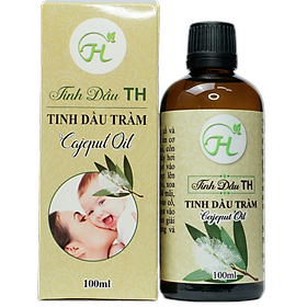 Dầu Tràm, Tinh Dầu Tràm Gió Cajeput TH Nguyên Chất (100ml), Tốt Cho Bé Sơ Sinh Và Trẻ Nhỏ, Giúp Giữ Ấm Cơ Thể Bé, Xua Đuổi Muỗi Và Côn Trùng - Có Hàm Lượng Cineol Cao, Được Kiểm Định Chất Lượng Đầy Đủ