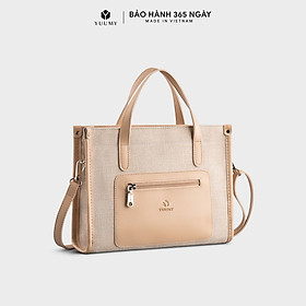 Túi Yuumy ( Thời trang nữ mini cói phối màu - Túi đeo chéo da Seasand YN209 )