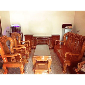 Mua Bộ bàn ghế phòng khách gỗ xà cừ 6 món