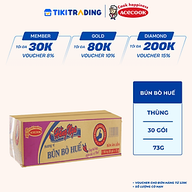Thùng 30 Gói Bún Hằng Nga Hương Vị Bún Bò Huế Acecook
