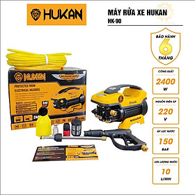 Máy rửa xe Hukan HK-90 xịt rửa điều hòa công suất thực tế  2400w  vệ sinh xe cộ, nhà cửa, sân vườn