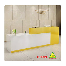 Mua Quầy lễ tân công ty  quầy thu ngân  bàn dịch vụ thương mại đơn giản và hiện đại QTT324