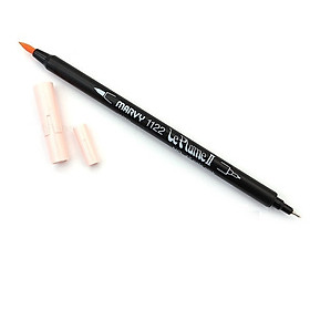 Bút lông hai đầu màu nước Marvy LePlume II 1122 - Brush/ Extra fine tip - Pale Pink (47)