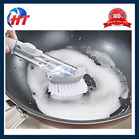 BÀN CHẢI CỌ CHÀ RỬA XOONG NỒI 2IN1 CÓ CHỖ ĐỰNG NƯỚC RỬA CHÉN - HT