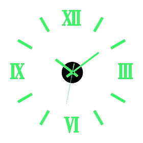 Luminous Wall Clock Stickers DIY Digital Clock Wall Stickers for Bathroom