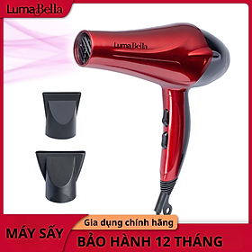 Máy sấy tóc gia đình Lumabell LB- 2211 sấy 2 chiều nóng lạnh, ion ánh sáng xanh bảo vệ tóc, công suất 2400W, gió mạnh giúp tóc khô nhanh tiết kiệm thời gian - DELIYA - HÀNG CHÍNH HÃNG