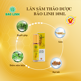 Dầu Lăn Sâm Thảo Dược Bảo Linh 10ml - Xoa bóp, massage giảm đau đầu, nhức mỏi, giảm căng thẳng, lưu thông khí huyết