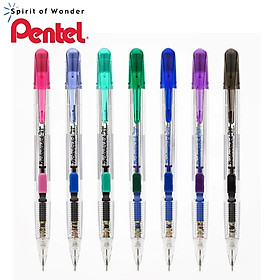 Bút Chì Kim Pentel Bấm Thân Giữa PD105T (0.5mm) Và PD107T (0.7mm) | Thiết Kế Thân Trong Đẹp Mắt