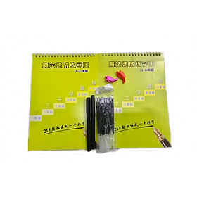 Combo luyện viết tiếng Trung tặng kèm bút & ngòi bay màu, giải nghĩa