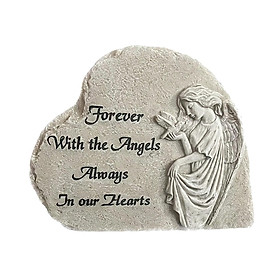 Angel Figurine Ornament Waterproof Pet Memorial for Garden Patio Decor