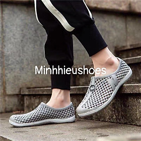Mua Giày nhựa lao động giày đi mưa cho nam giày có lỗ thoáng khí giày đi mưa