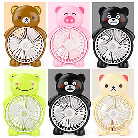 Mua Quạt Mini Pin Sạc 3 Cánh Để Bàn Hình Thú
