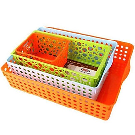 Mua KHAY NHỰA CHỮ NHẬT  RỔ NHỰA A4 B5 NHỰA VIỆT NHAT ( 4 màu)