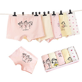  Combo 5 Quần Chíp Đùi Cho Bé Gái, Quần Lót Cho Bé Gái Cao Cấp Cho Bé Gái Từ 13-40 Kg - Bafaby Kids