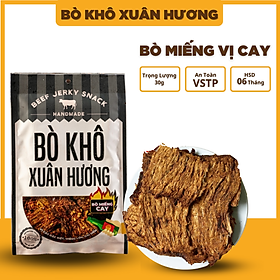 Khô bò khô miếng loại 1, thịt bò khô miếng que vị cay đặc biệt Xuân Hướng siêu ngon 30g