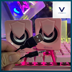 Mua Loa 2.0 Kisonli L-1030 Pink LED - Hàng chính hãng