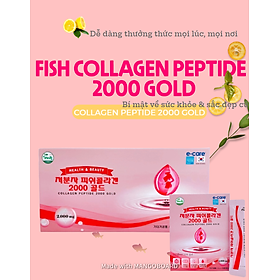 Fish Collagen Peptipe Gold 2000mg 1 Hộp 90 Gói - Sante365 - Thực phẩm bảo vệ sức khỏe