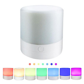 Night Light LED Lamp Colorful Lighting Touch Sensor Bedside Lamp for Bedroom, Living Room Rechargeable