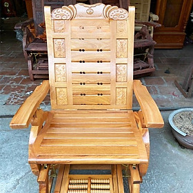 Mua Ghế Nằm Thư Giãn Massage Gỗ Gõ Đỏ Tự Nhiên Đẹp Kích Thước 188x114x78cm