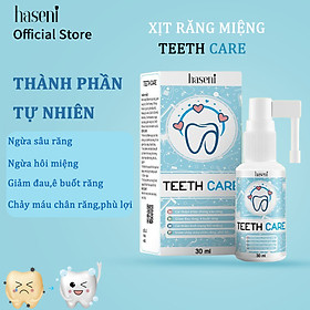 Xịt răng miệng Teeth Care haseni 30ml 