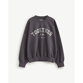 Áo Sweatshirt Nỉ Nam Tay Dài In Chữ Form Boxy - ROUTINE 10F25SWE002