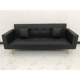 Mua Ghế sofa giường TV màu đen simili giả da nhiều kích cỡ
